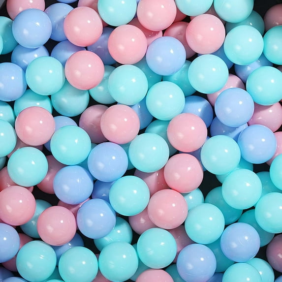 Luluy Ocean Balls Ball Pit Balls For Toddlers 100 Pcs, Bpa Free Pool Ball For Kids Children, 2.15" Crush Proof Ocean Balls Fun Toys Gift For Ball Pit, Kids Play Tent, Bounce House, Multicolour Clearan