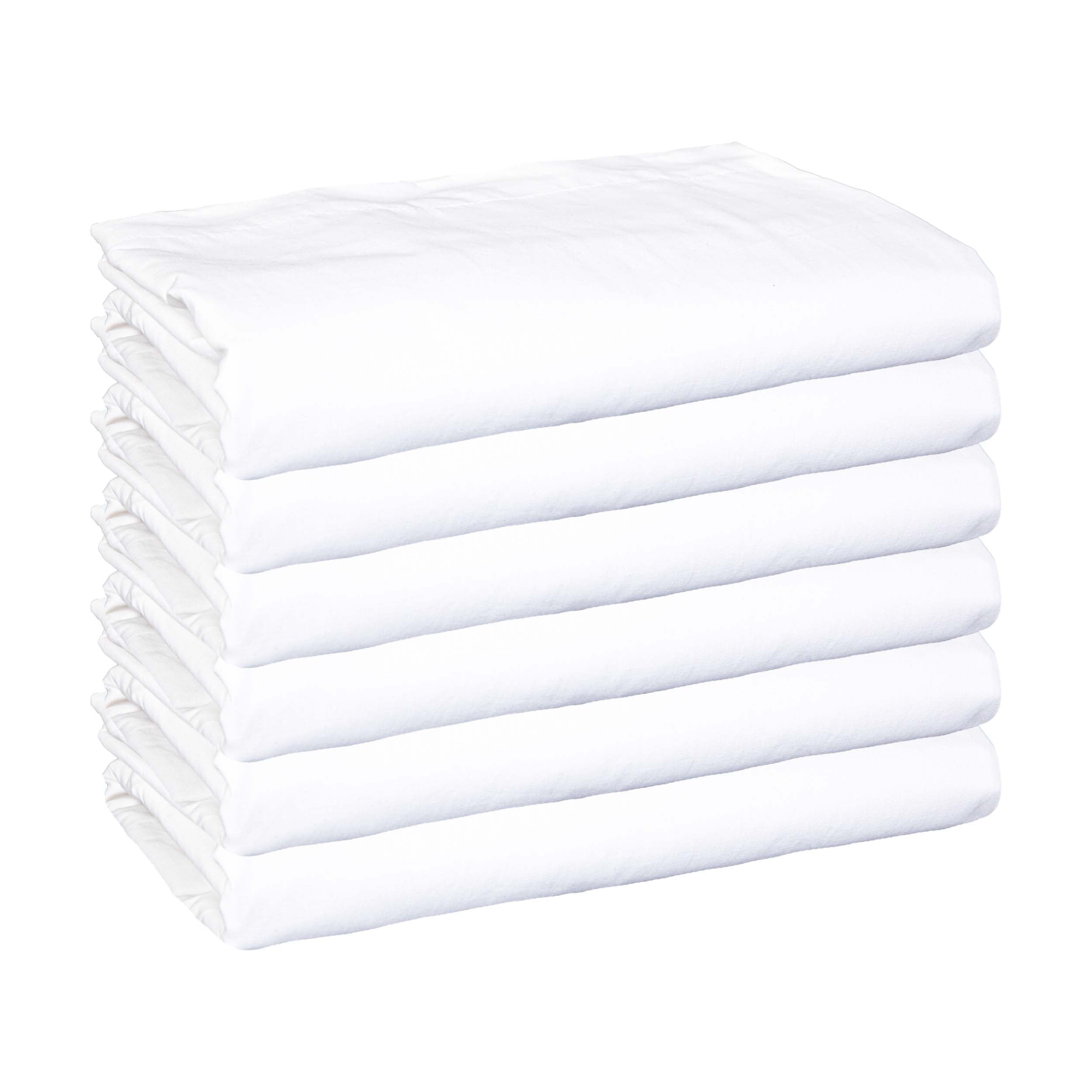 3 Pack RV King Fitted Sheets White 300TC 60/40 CottonPoly Blend Bedding