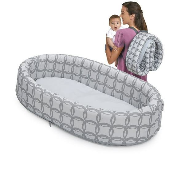 LulyBoo Classic Travel Infant Bed - Foldable Cozy Baby Bassinet - Weighs Less Than 2 Lbs