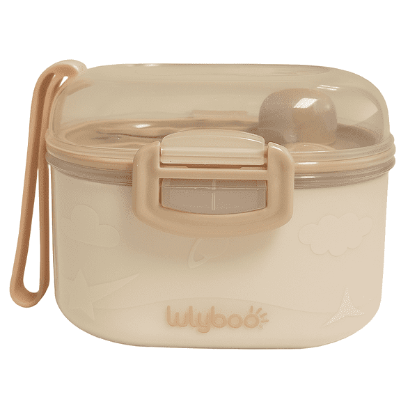 Lulyboo Formula and Food Container with Spoon in Clay
