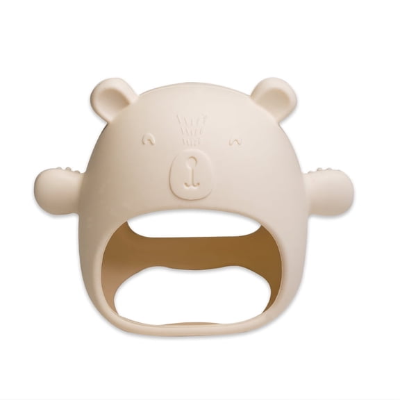 Lulyboo Infant Silicone Easy Grip & Play Teether, White