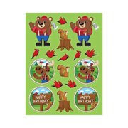 Lumberjack Party Stickers (4 sheets)