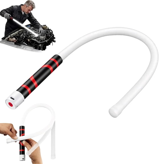 Luma Chord Flex Light, Flexible Led Flashlight Stick, 30" Bendable Mechanic Work Light, 3 Brightness Levels for Car Repairs, Mechanical Inspection & Tight Spaces(1pcs)