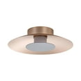 thumbnail image 1 of Yep by Golden Lighting Luma Integrated LED Flush Mount in French Gold and Graphite shade, 1 of 7