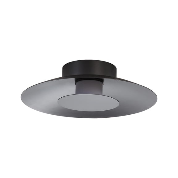 Yep by Golden Lighting Luma Integrated LED Flush Mount in Graphite and Graphite shade