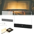 thumbnail image 1 of Luma Lit Book Light, Smart Dimmable USB Rechargeable Flat Panel LED Reading Light with Glow Panel and Page Glow, Night Reader Book Light for Reading in Bed (Black*2), 1 of 8