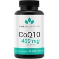 thumbnail image 1 of Luma Nutrition CoQ10 400mg Softgels - Premium Coenzyme Q10 - Co Q-10 200mg Softgel / 400mg Per Serving - 60 Liquid Softgels, 1 of 11