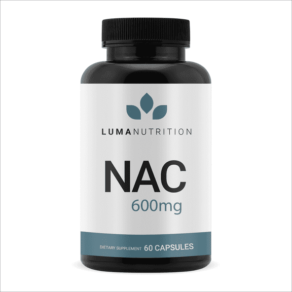 Luma Nutrition NAC 600 mg Capsules - NAC Supplement N-Acetyl Cysteine for Antioxidant, Respiratory & Cellular Support - Supports Immune Function, Exercise Recovery - GMP and Made in USA