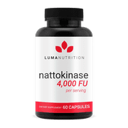 Luma Nutrition Nattokinase Supplement - Nattokinase 4000 FU Per Serving, Premium Nattokinase Formula for Heart Health Support - 60 Capsules, 30 Servings - Made in USA