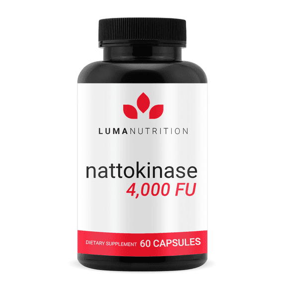 Luma Nutrition Nattokinase Supplement - Nattokinase 4000 FU Per Serving, Premium Nattokinase Formula for Heart Health Support - 60 Capsules - Made in USA