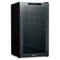 thumbnail image 1 of Luma Shadow Series Wine Cooler Refrigerator 34 Bottle, Freestanding Mirrored Wine Fridge with Double-Layer Tempered Glass Door & Compressor Cooling for Reds, Whites, and Sparkling Wine, 1 of 13