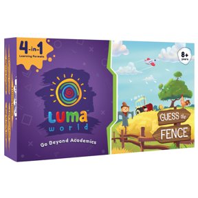 Luma World Guess the Fence 4-in-1 Educational Board Game STEM Activity Kit with 300+ Hours of Conceptual Activities for Ages 8+ Years to Learn Geometry, Shapes and Improve Creative Thinking