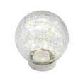 thumbnail image 1 of LumaBase Battery Operated Crackle Glass Globe Light with White Fairy String Lights, 1 of 7