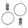 thumbnail image 1 of LumaBase Battery Operated LED Fairy String Lights - Set of 2 (Blue), 1 of 11