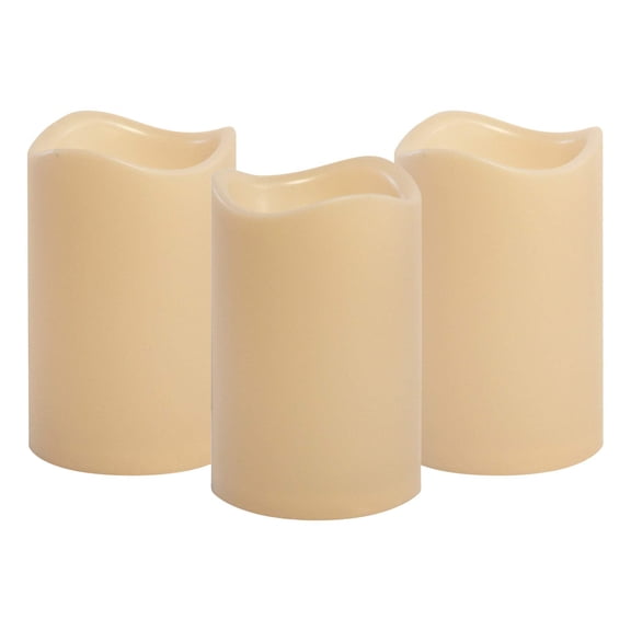 Battery-Operated LED Pillar Candles