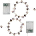 thumbnail image 1 of LumaBase Battery Operated LED White Fairy String Lights with Sugar Skull Motif - Set of 2, 1 of 6