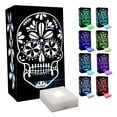 thumbnail image 1 of LumaBase Battery Operated LumaLite Luminaria Kit with Timer - Set of 6 (Multicolor/Black Sugar Skull), 1 of 11