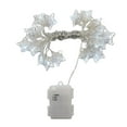 thumbnail image 1 of LumaBase Battery Operated String Lights with 20 Vintage Stars and White Lights, 1 of 5
