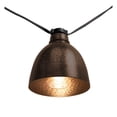 thumbnail image 1 of LumaBase Electric Cafe String Lights with 10 Brown Metal Domes, 1 of 7