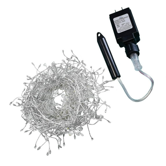 LumaBase Electric Firecracker LED Fairy String Lights (Multicolor Lights and Silver Wire)