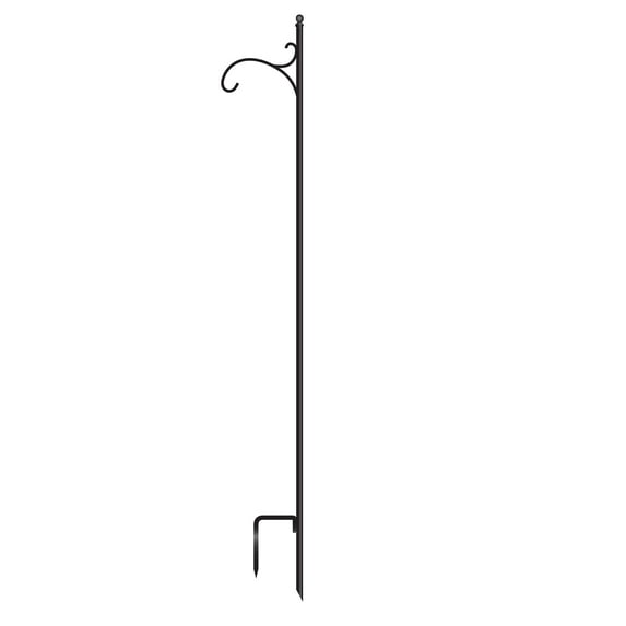 LumaBase Metal Shepherd's Hook - 68" Black