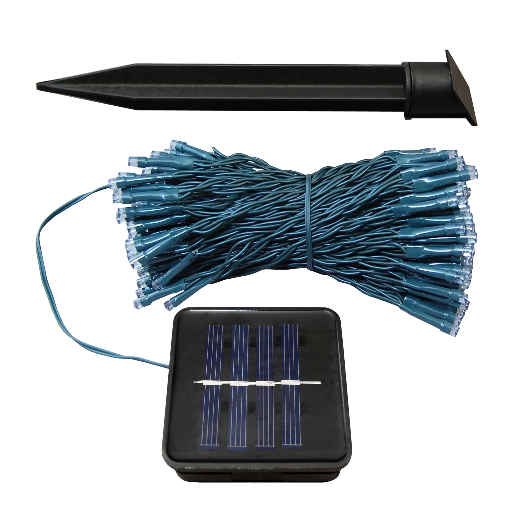 LumaBase Solar Powered Mini String Lights with 100 Cool White Bulbs