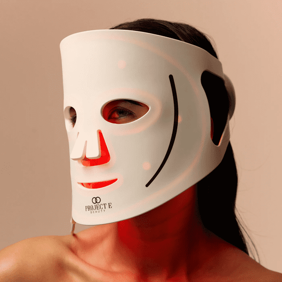 Project E Beauty Lumalux Face Led Face Mask Light Therapy | 800 LEDs | 7+2 Colors 460~1072nm | Acne Light | Red Light Therapy Mask for Face | Facial