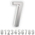 thumbnail image 1 of LumaNumbers Low-Voltage LED Address Numbers, Durable ABS-Polymer Lighted House Numbers, 5-inch, Weather-Proof, Illuminated (Silver, 7) Power Source Required, Back-plate Recommended, 1 of 5