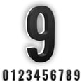 thumbnail image 1 of LumaNumbers Low-Voltage LED Address Numbers, Durable ABS-Polymer Lighted House Numbers, 7-inch, Weather-Proof, Illuminated (Black, 9 Power Source Required, Back-plate Recommended, 1 of 5