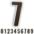 thumbnail image 1 of LumaNumbers Low-Voltage LED Address Numbers, Durable ABS-Polymer Lighted House Numbers, 7-inch, Weather-Proof, Illuminated (Bronze, 7) Power Source Required, Back-plate Recommended, 1 of 5