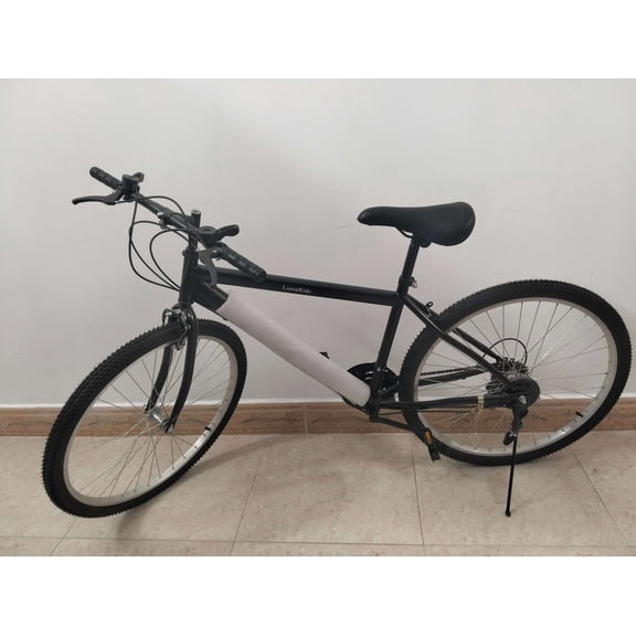 LumaRide Bicycles Sturdy and durable mountain bike, black steel frame, 26 inches