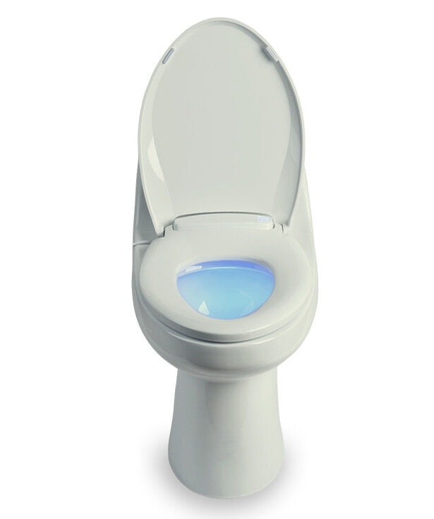 LumaWarm - ELONGATED Heated Electric Warm Toilet Seat Nightlight BISCUIT New