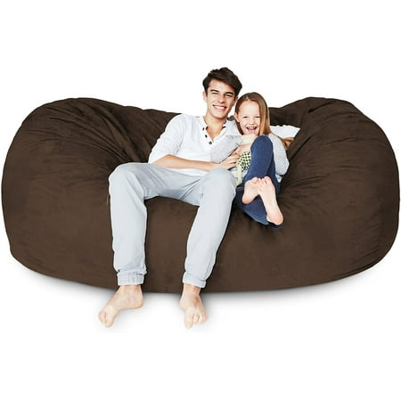 Lumaland outer cover for Bean Bags, 7-Foot Brown, Cover and Inlay ONLY