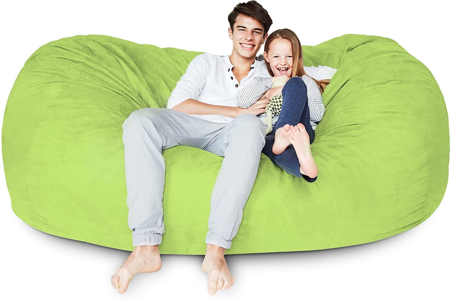 Lumaland outer cover for Bean Bags, 7-Foot Light Green, Cover and Inlay ...