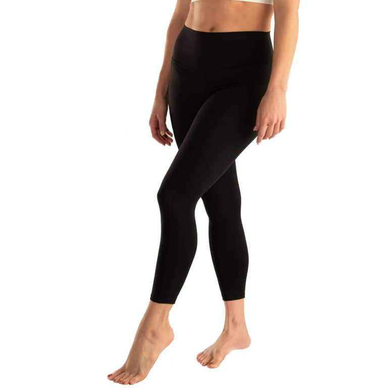Lumana Leakproof Yoga Pant Leggings, 22 Inseam, Black, 3X, Single Pair 