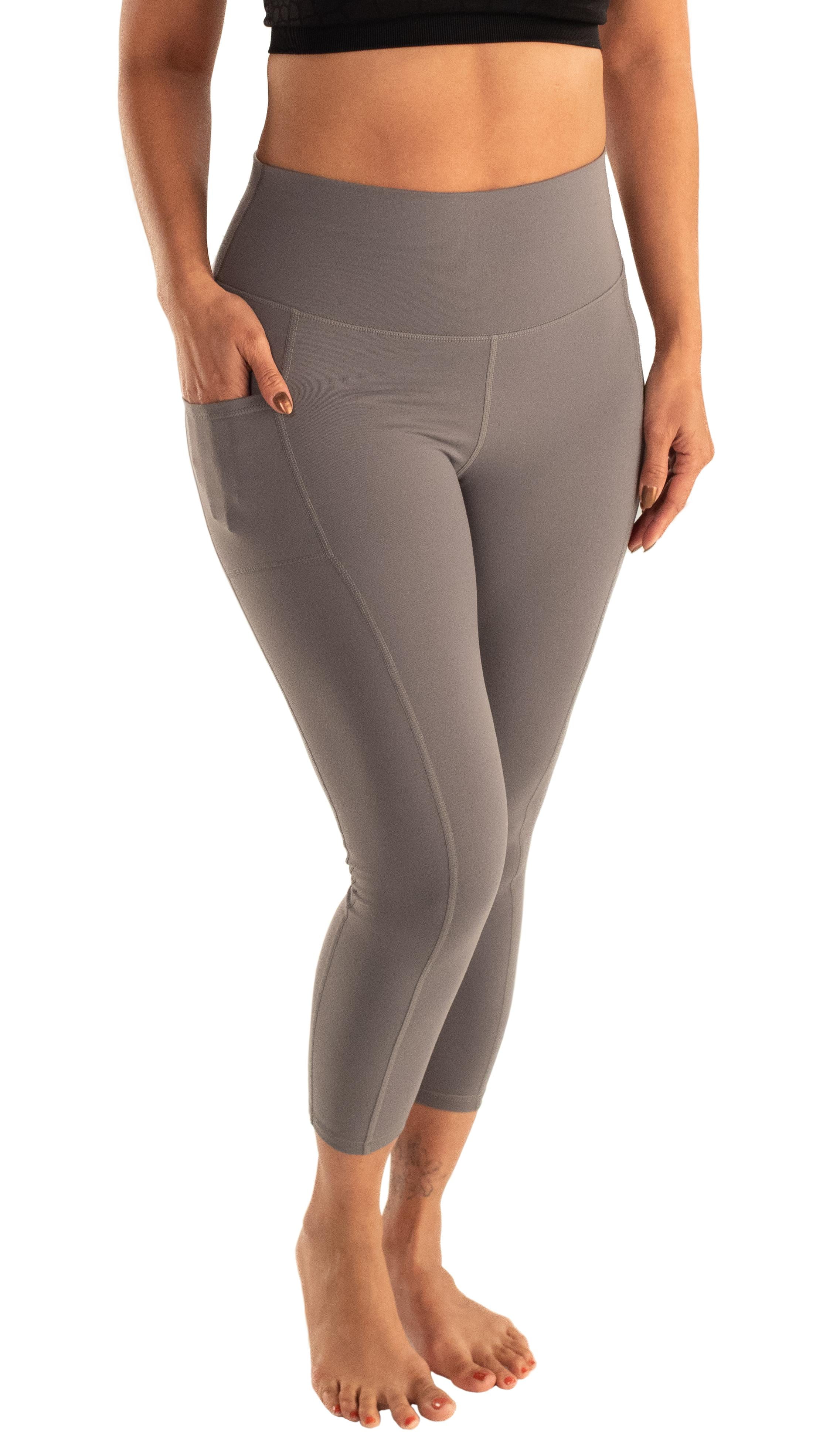 Leakproof Womens Leggings: Leggings with Pockets Designed with Built-in  Bladder Leakage Pads for Women (25 Inseam)