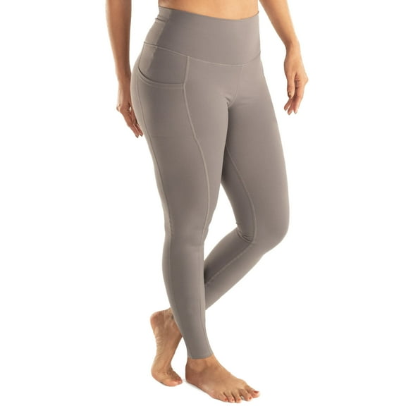 Lumana Leakproof Yoga Pant Leggings, 25" Inseam, Gray, 2X, Single Pair