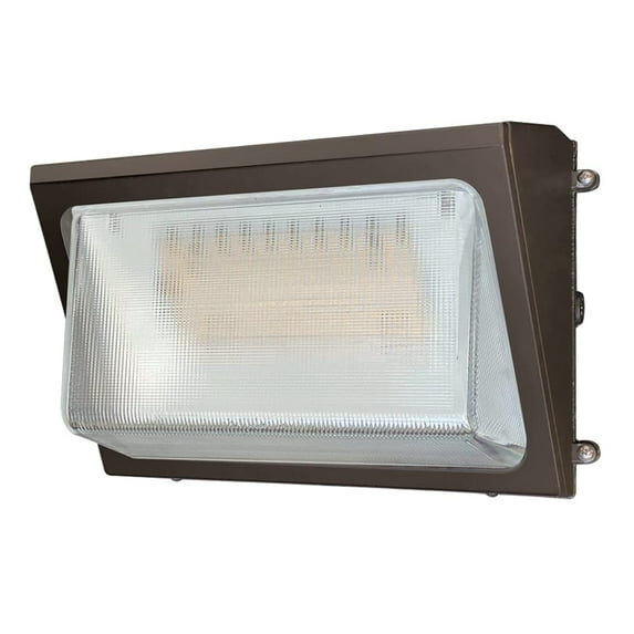 Lumark WPMLED10B Outdoor LED Wall Pack Light Dedicated 4000K CCT 4800 Lumens, Medium, Bronze