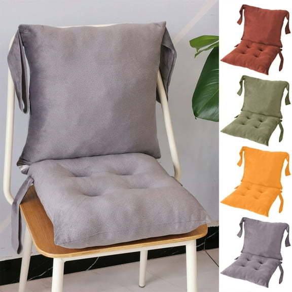 Lumbar Cushion for Office Chair, Ergonomic Seat Cushion with Back Support, Polyester Car Seat Pillow, Thickened Comfort for Sofa & Recliners, Gray/Army Green/Orange/Coffee, 31.5x15.75 in