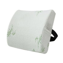 Lumbar Cushion, Office Lumbar Pillow, Memory Foam Support for Back Pain Relief, Ergonomic Design, Breathable Mesh Cover, Adjustable Straps, Suitable for Chairs and Car Seats