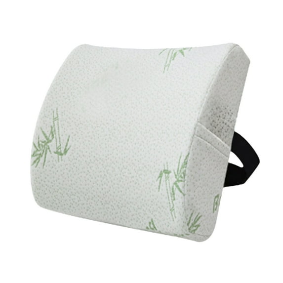 Lumbar Cushion, Office Lumbar Pillow, Memory Foam Support for Back Pain Relief, Ergonomic Design, Breathable Mesh Cover, Adjustable Straps, Suitable for Chairs and Car Seats