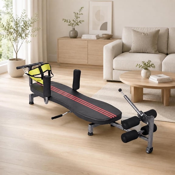 Lumbar Decompressions Table with Cervical Traction Full Body Stretching Device for Neck Back Knee Hip Pain Relief Up to 330 lbs Weight Capacity