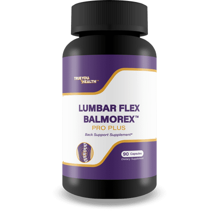 Lumbar Flex Balmorex Pro Plus Back Supplement - Our Best Back Pills - Natural Back Support Supplement - Lower Back Stiffness - Lower Back Ache Back Pills Back Aches