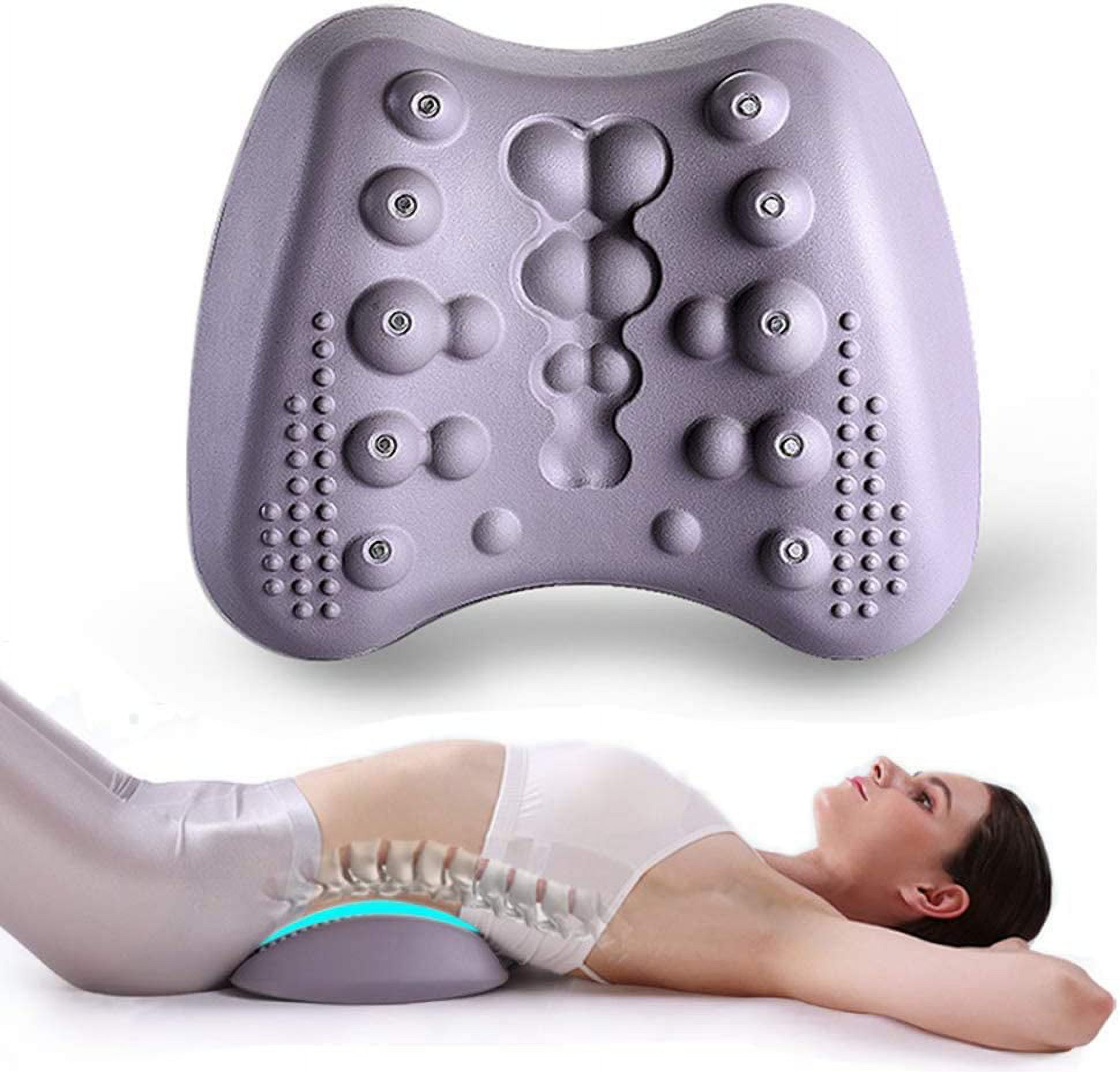 Lumbar Massage Pillow Treat Sciatica Herniated Disc and Neck Muscle