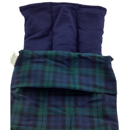 Lumbar Pac - Hot or Cold Pack for Lower Back - Black Watch Plaid Cove / Navy Inner Pack
