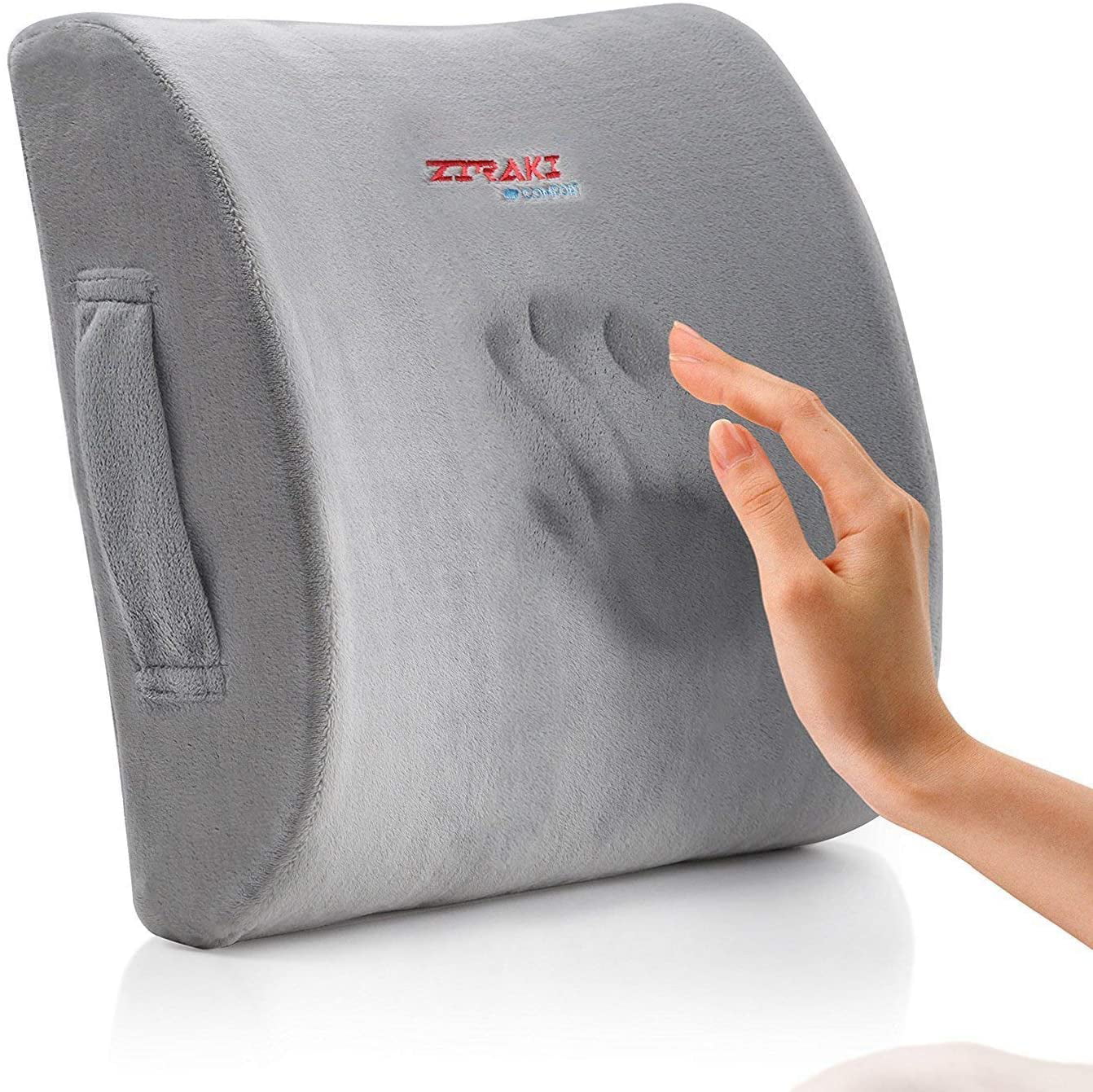 https://i5.walmartimages.com/seo/Lumbar-Pillow-Back-Pain-Support-Seat-Cushion-For-Car-Office-Chair-Memory-Foam-Lower-Relief-Improve-Your-Posture-Adjustable-Extender-Strap-Velvet-Grey_1c6d8181-d788-46ab-9abc-3afa1ccf76f2.bb5d839d2b0884d92580e9c3f0d269bb.jpeg