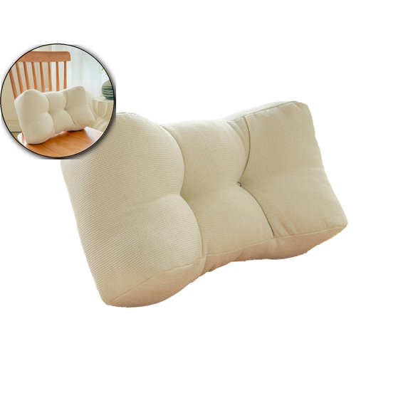 Lumbar Pillow Back Pillow for Office Chair Back for Car Office Cotton Bolster Back Support for Lumbar Relief Bed Chair Cushion