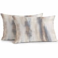 thumbnail image 1 of Lumbar Pillow Covers 20x12 Inch Set of 2, Beige Gray Waterproof Outdoor Pillow Covers, Abstract Grunge Mottled Neutral Texture Decorative Cushion Pillowcases for Couch, Sofa, Bed, Garden, Patio, 1 of 9