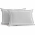 thumbnail image 1 of Lumbar Pillow Covers 20x12 Inch Set of 2, Pure Light Grey Waterproof Outdoor Pillow Covers, Simple Solid Color Decorative Cushion Pillowcases for Couch, Sofa, Bed, Garden, Patio, 1 of 9