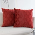 thumbnail image 1 of Square/Rectangular Lumbar Plush Throw Pillow Covers, Pack of 2 Luxury Soft Pillowcases, Solid Colors, 2 Kinds (Without Inserts) (Double Sides), 1 of 10